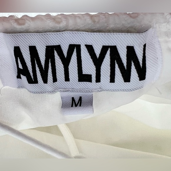 Amylynn White Coco Dress Borderie Anglaise Lace Cotton Dress Eyelet Baby Doll - Picture 12 of 15